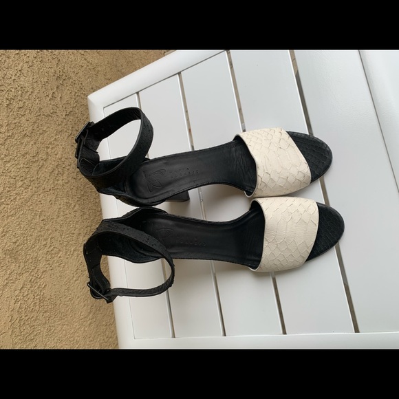 Maria Cornejo block heels leather sandals European size 41.5 - Picture 3 of 14
